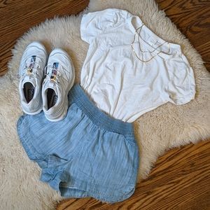 Aritzia Soft Blue Shorts